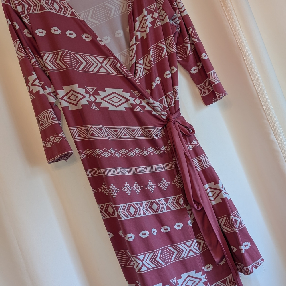 LuLaRoe Pink and White Dress